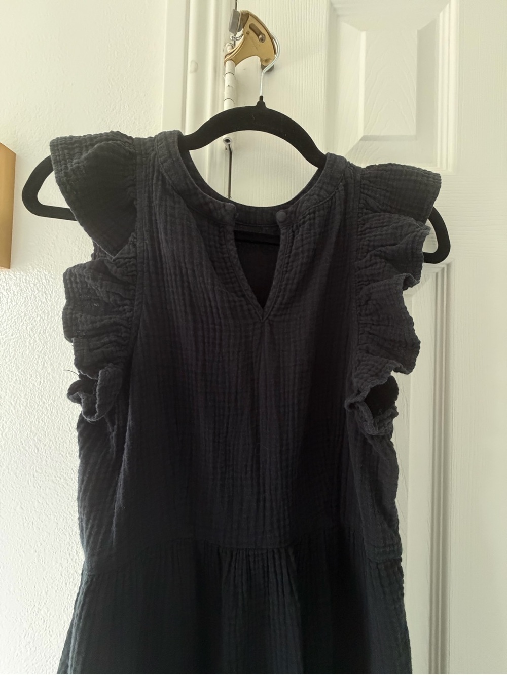 Universal Thread Black Ruffle-Sleeve Maxi Dress - Picture 2 of 3